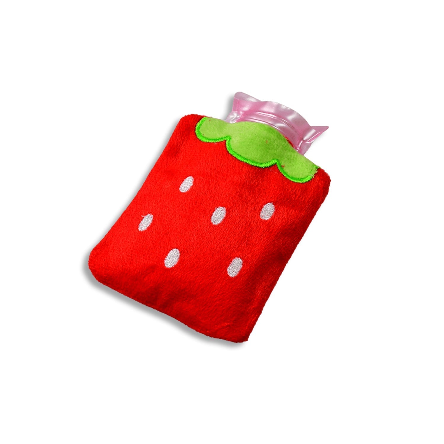 6516 Strawberry small Hot Water Bag with Cover for Pain Relief, Neck, Shoulder Pain and Hand, Feet Warmer, Menstrual Cramps. 6516 Strawberry small Hot Water Bag with Cover for Pain Relief, Neck, Shoulder Pain and Hand, Feet Warmer, Menstrual Cramps.